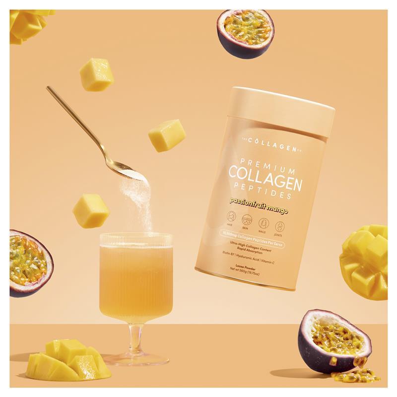 The Collagen Co Premium Collagen Peptides Passionfruit Mango 560g