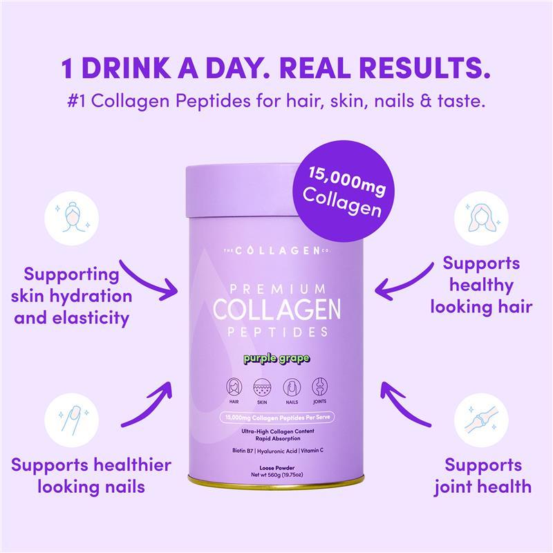 The Collagen Co Premium Collagen Peptides Purple Grape 560g