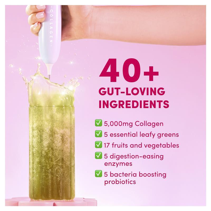 The Collagen Co Super Beauty Greens Strawberry Kiwi 308g