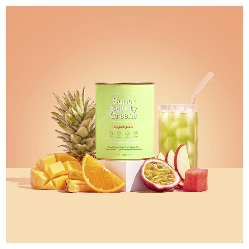 The Collagen Co Super Beauty Greens Tropical Punch 308g