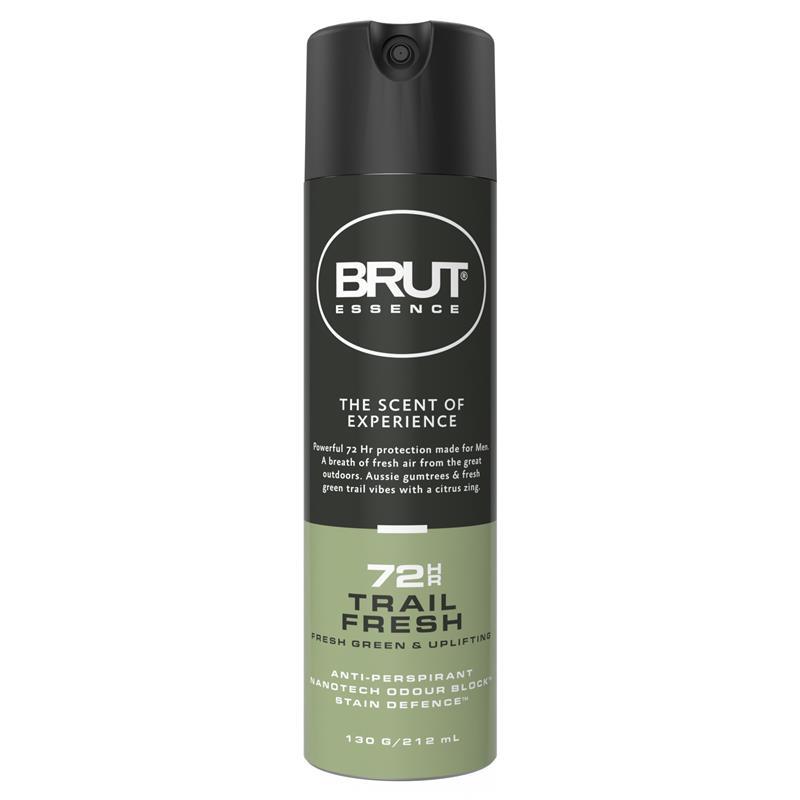 Brut Essence 72HR Antiperspirant Deodorant Trail Fresh 130g