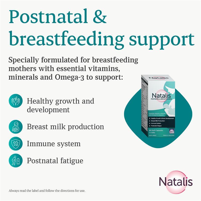 Natalis PostNatal & Breastfeeding Support 60 Capsules