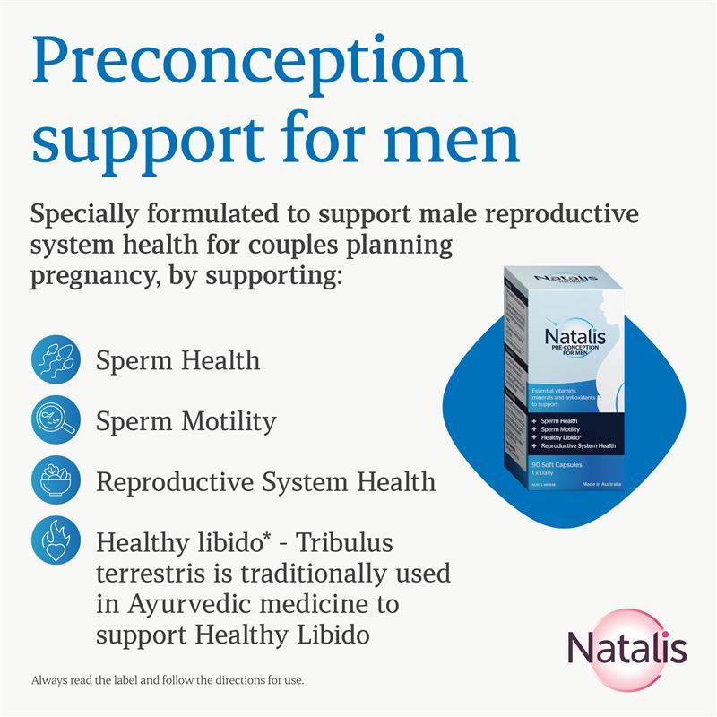 Natalis Conceive Support for Men 90 Capsules