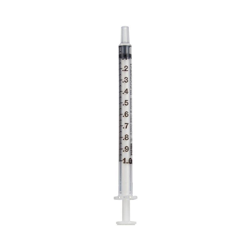BD Syringe 1ml Luer Slip White Plunger Tuberculin Sterile 100 Pieces/Box
