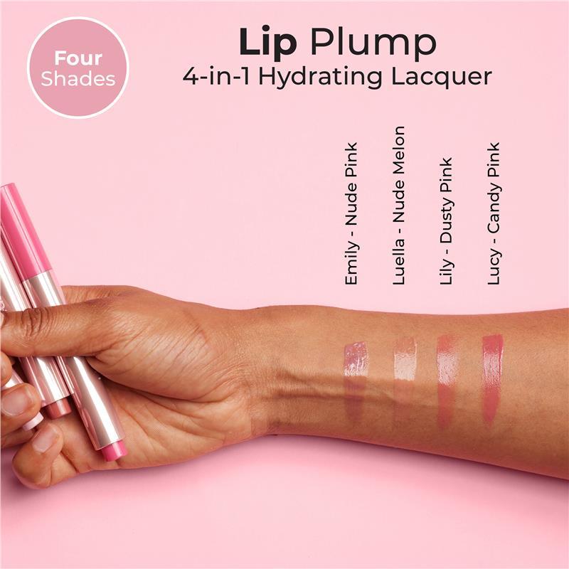 McoBeauty Lip Plump 4-in-1 Hydrating Lacquer Lily - Dusty Pink