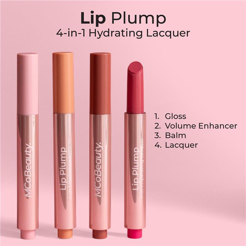 McoBeauty Lip Plump 4-in-1 Hydrating Lacquer Lily - Dusty Pink
