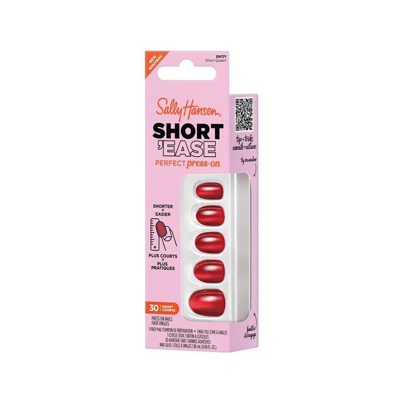 Sally Hansen Salon Effects Perfect Press-On Shortease Short Queen 30 Pieces