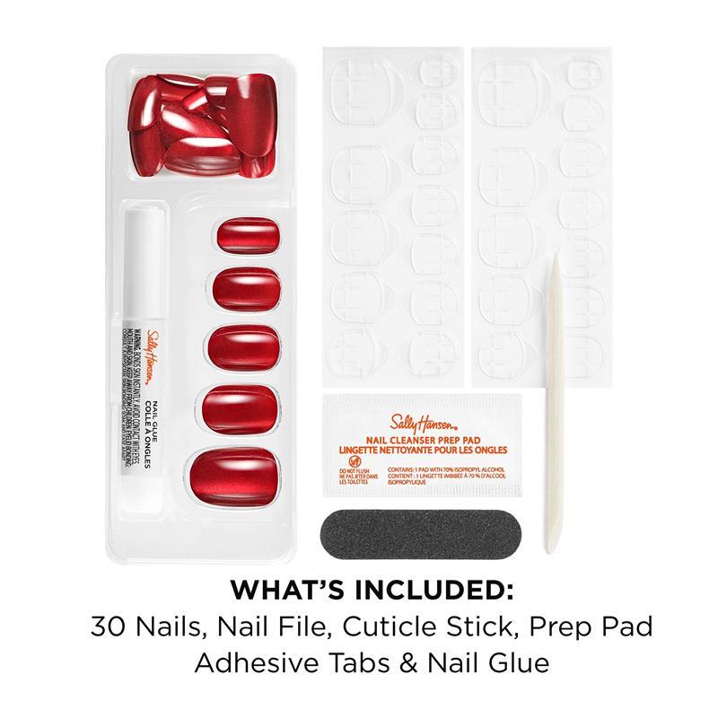 Sally Hansen Salon Effects Perfect Press-On Shortease Short Queen 30 Pieces