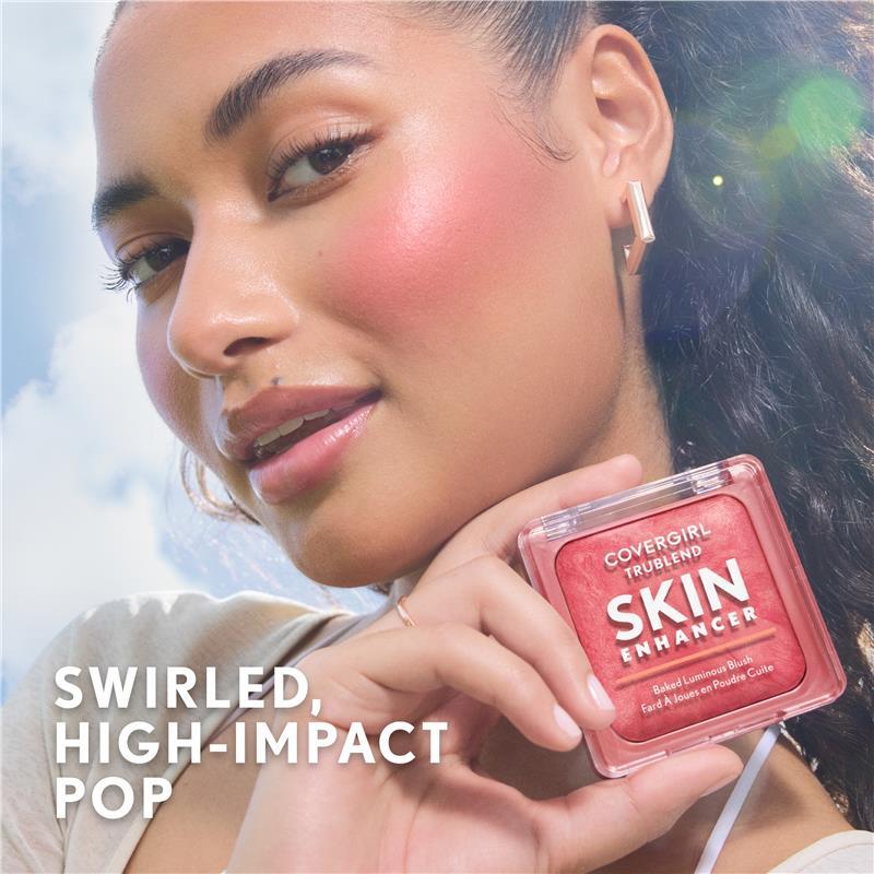 Covergirl Trublend Skin Enhancer Baked Luminous Blush 420 Strawberry Drizzle 8g
