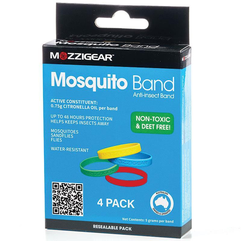 Mozzigear Mosquito Insect Repellent Bands Adult 4 Pack