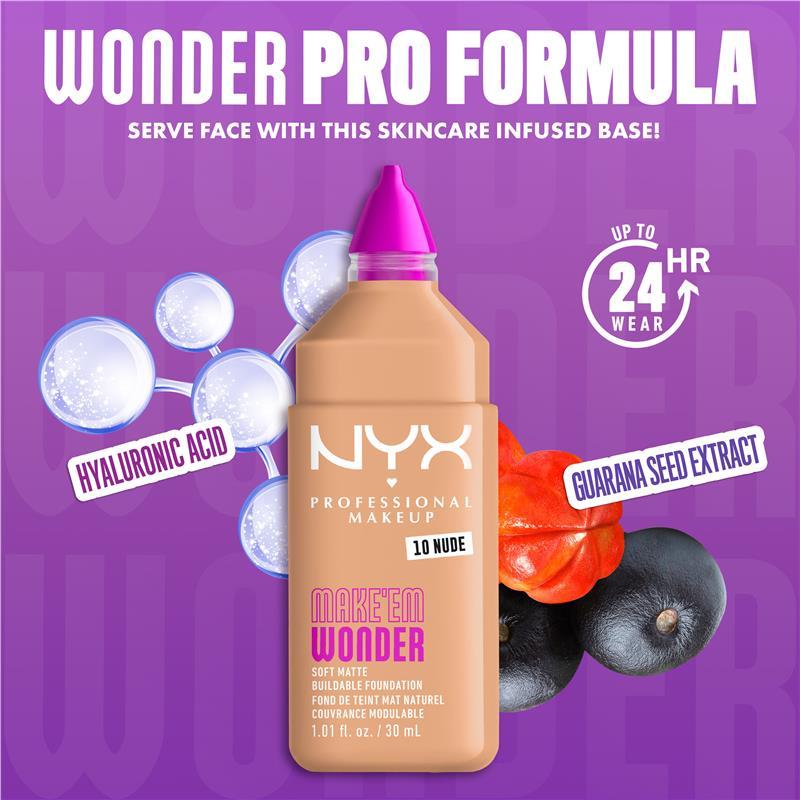 NYX Make EM Wonder Foundation Nude