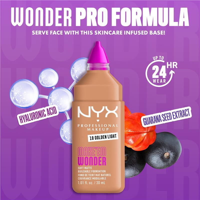 NYX Make EM Wonder Foundation Golden Light