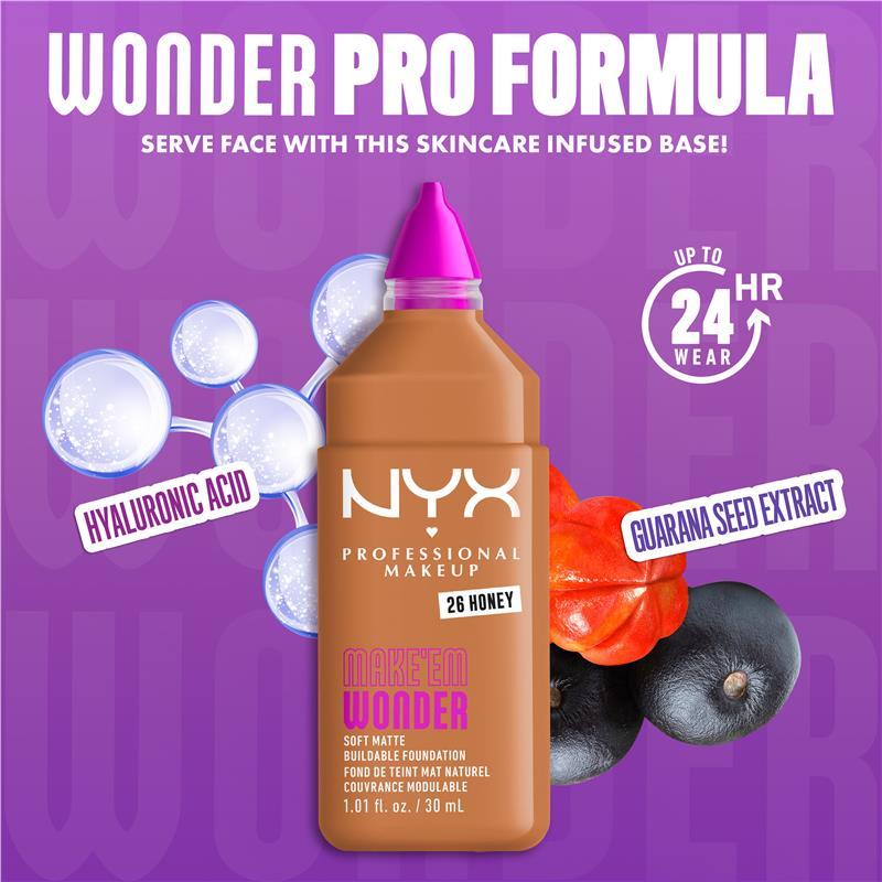 NYX Make EM Wonder Foundation Honey