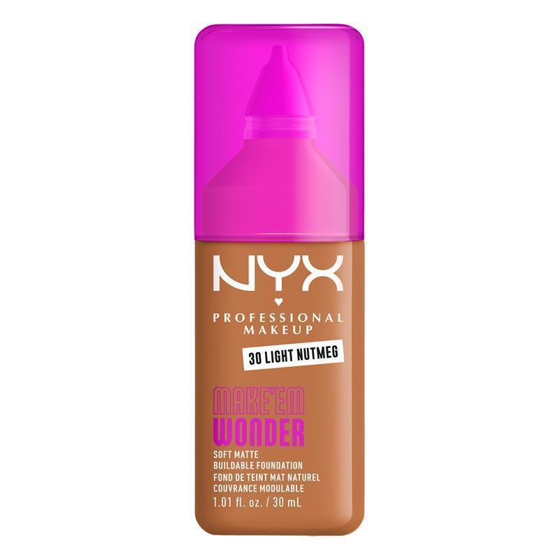 NYX Make EM Wonder Foundation Light Nutmeg