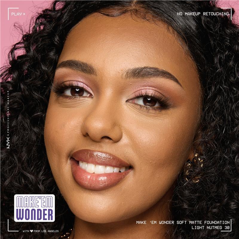 NYX Make EM Wonder Foundation Light Nutmeg
