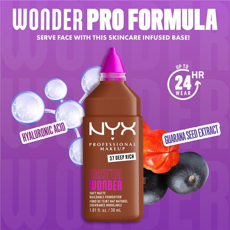 NYX Make EM Wonder Foundation Deep Rich