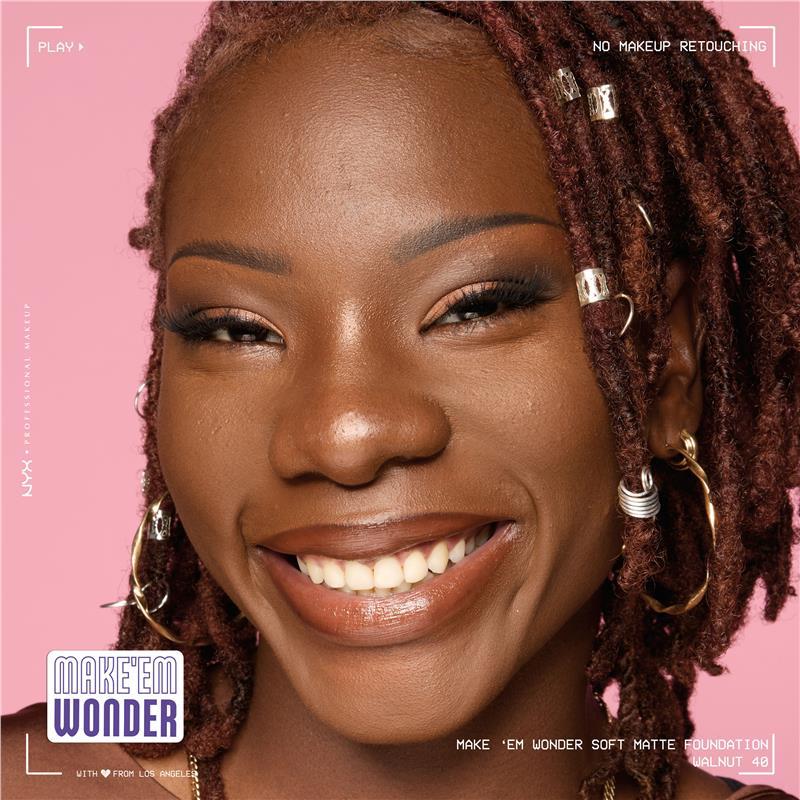 NYX Make EM Wonder Foundation Walnut