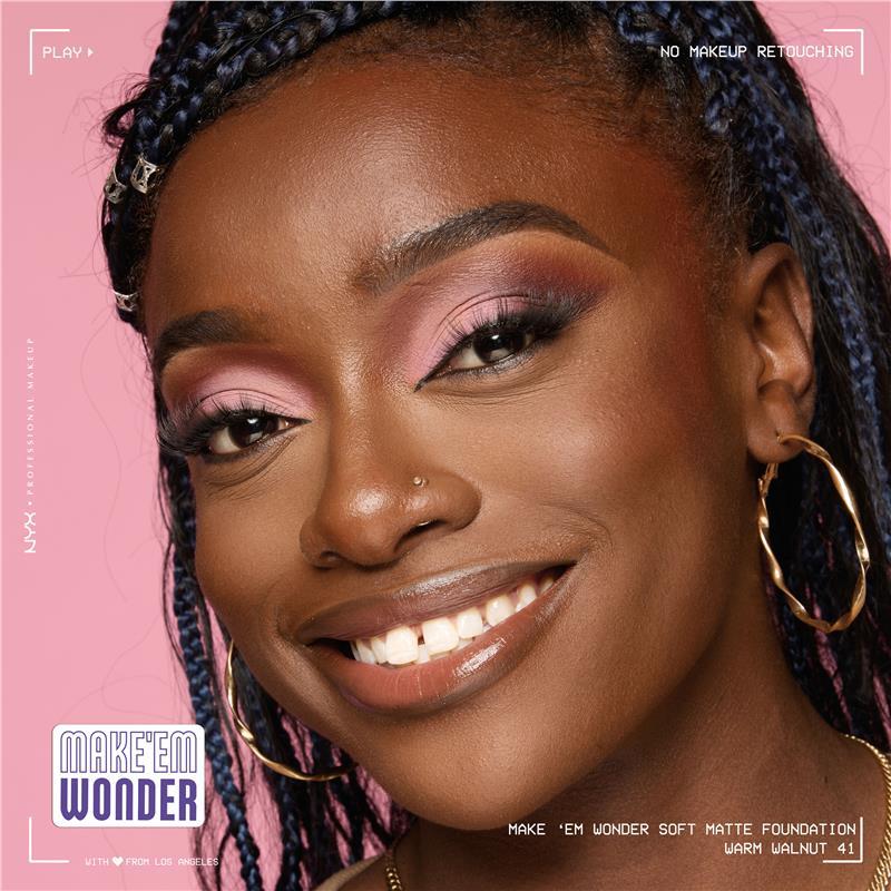 NYX Make EM Wonder Foundation Warm Walnut