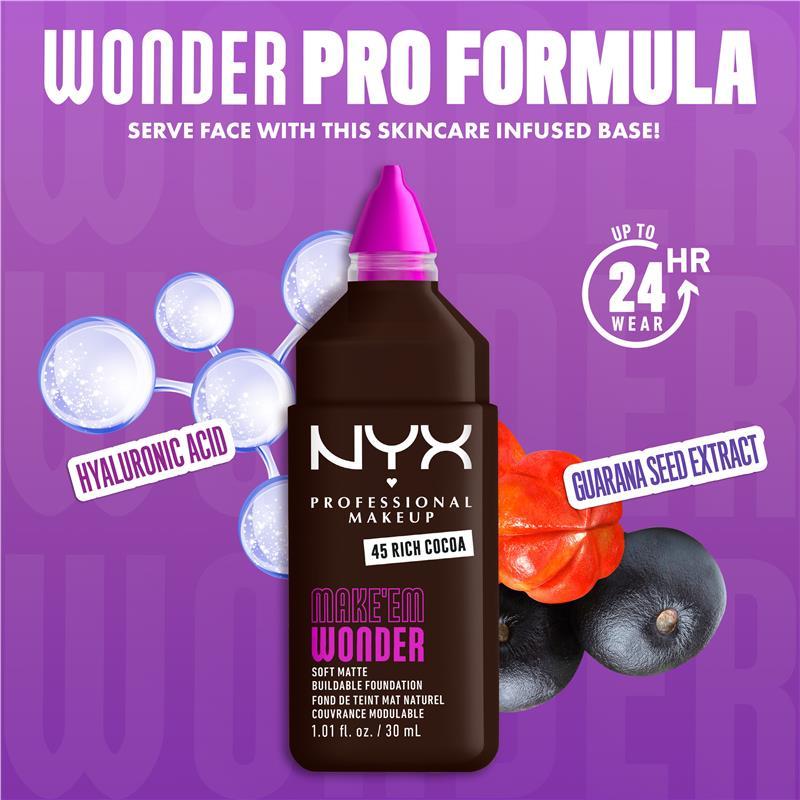 NYX Make EM Wonder Foundation Rich Cocoa