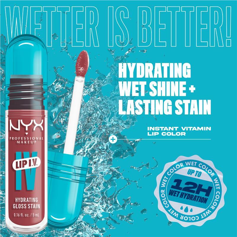 NYX Lip IV Hydrating Gloss Stain Petal Pouring