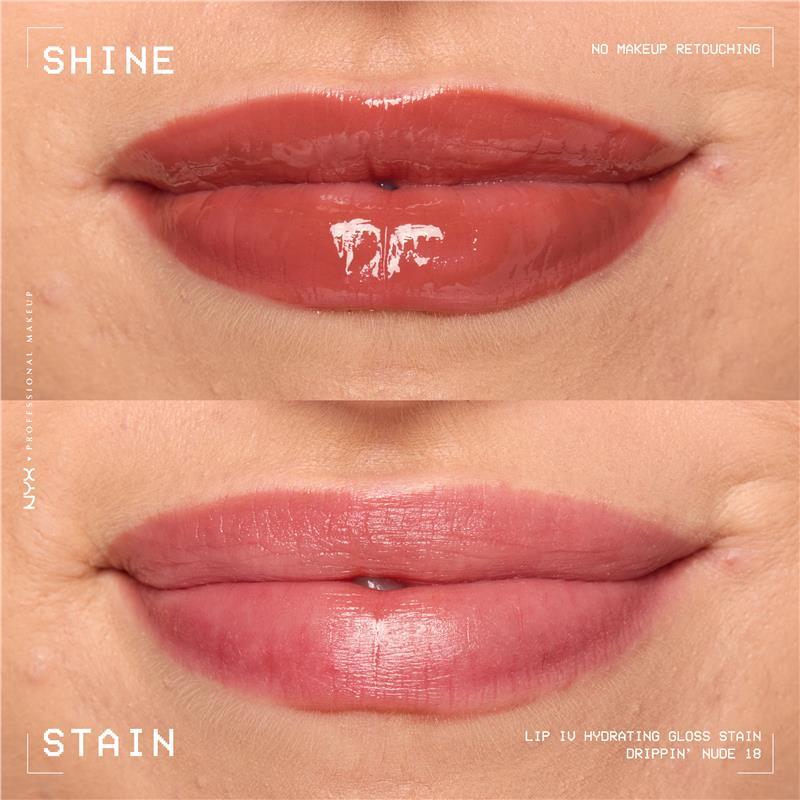 NYX Lip IV Hydrating Gloss Stain Drippin Nude