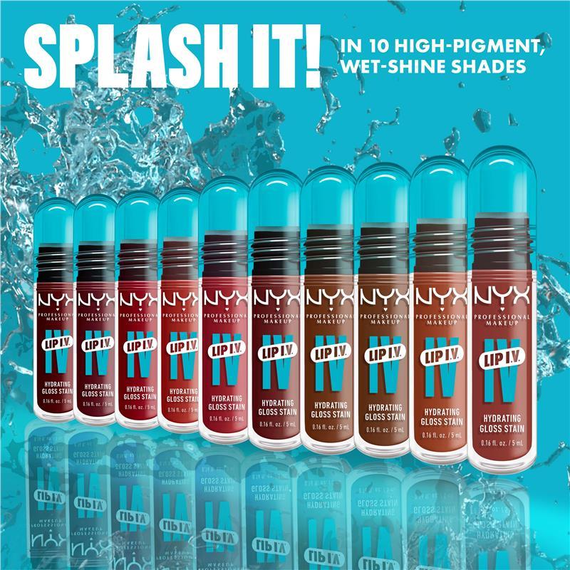 NYX Lip IV Hydrating Gloss Stain Drippin Nude