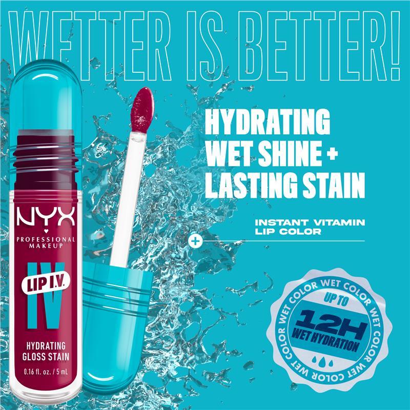 NYX Lip IV Hydrating Gloss Stain Magenta Mist