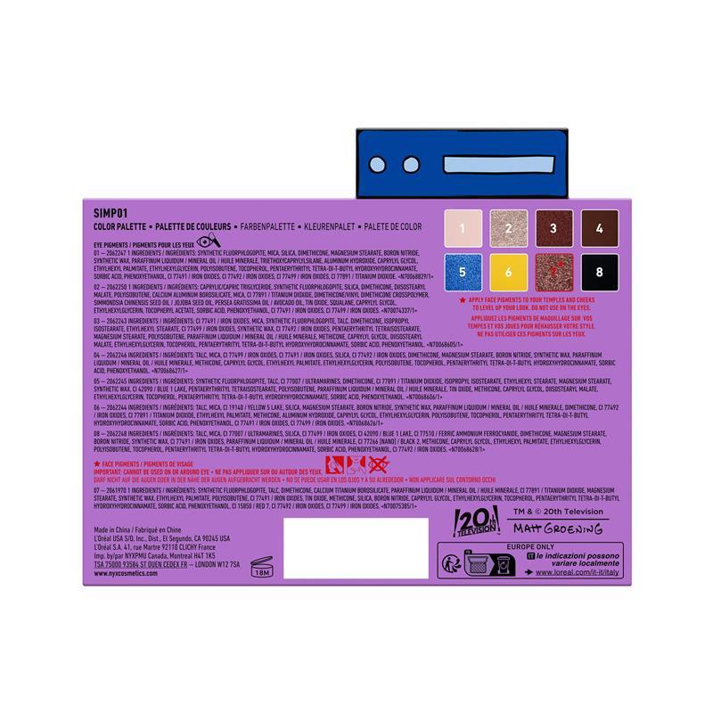 NYX Simpsons Palette 01