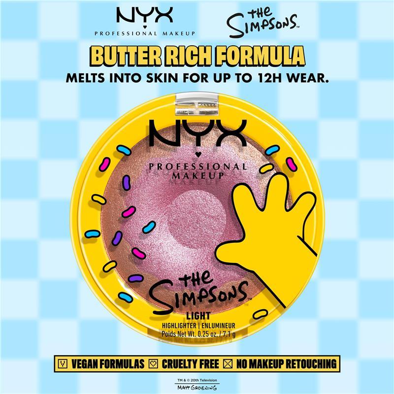 NYX Simpsons Donut Highlighter Glazed & Confused