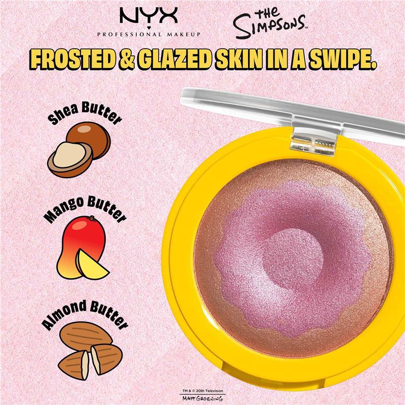 NYX Simpsons Donut Highlighter Glazed & Confused