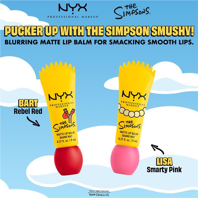 NYX Simpsons Smushy Matte Lip Balm Rebel Red
