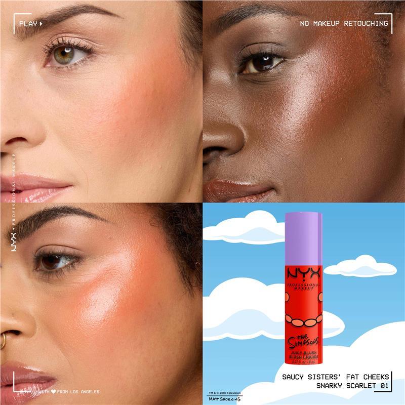 NYX Fat Cheeks Juicy Blush Snarky Scarlet