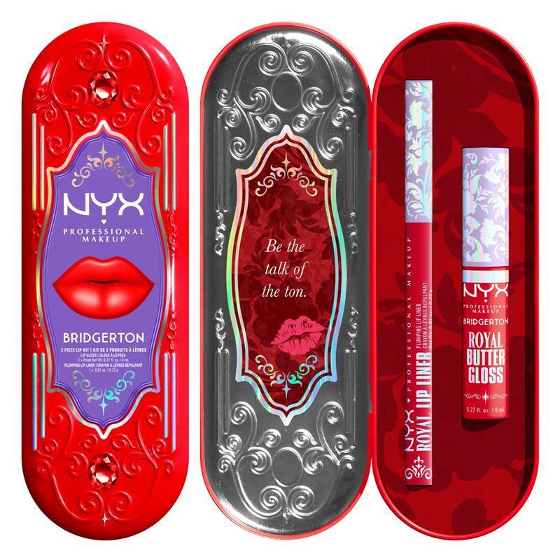 NYX Bridgerton 2 Piece Lip Kit Rogue Romance & Flirt Alert