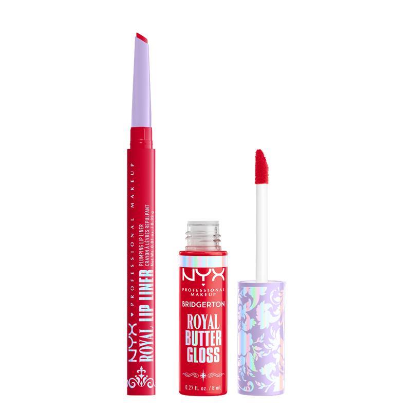 NYX Bridgerton 2 Piece Lip Kit Rogue Romance & Flirt Alert