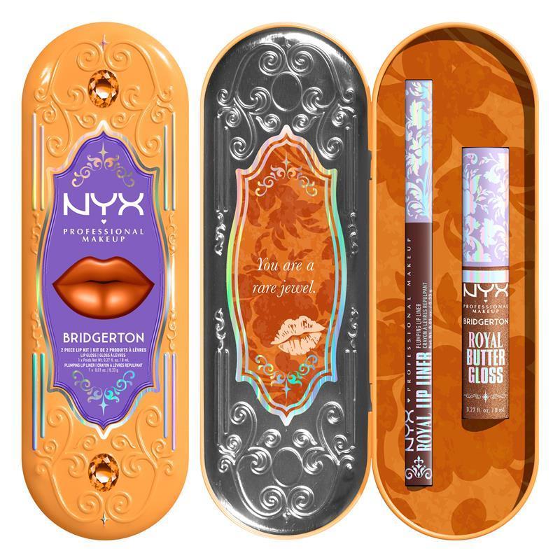 NYX Bridgerton 2 Piece Lip Kit Pout And About & Toffee Temptation
