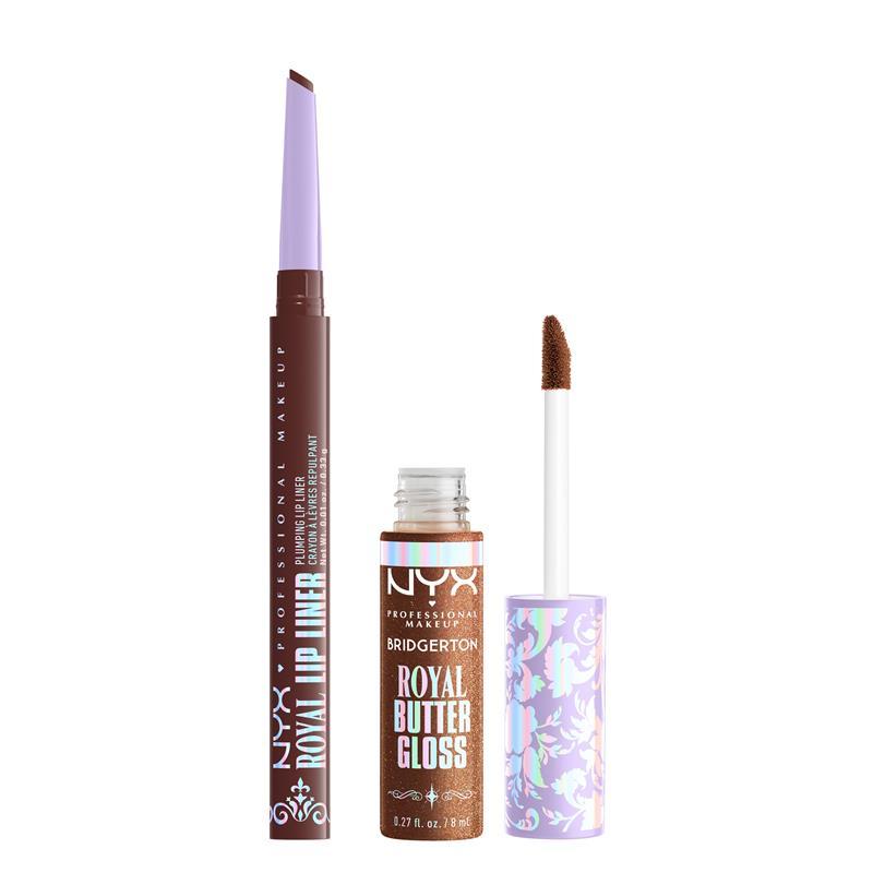 NYX Bridgerton 2 Piece Lip Kit Pout And About & Toffee Temptation