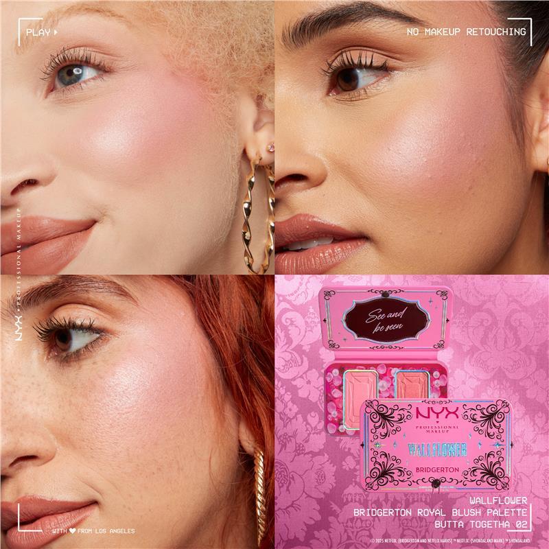 NYX Bridgerton Wallflower Blush Duo