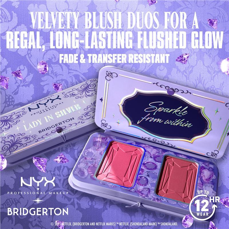 NYX  Bridgerton Lady In Silver Blush Duo