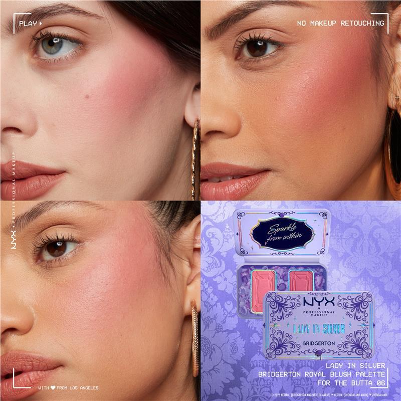 NYX  Bridgerton Lady In Silver Blush Duo