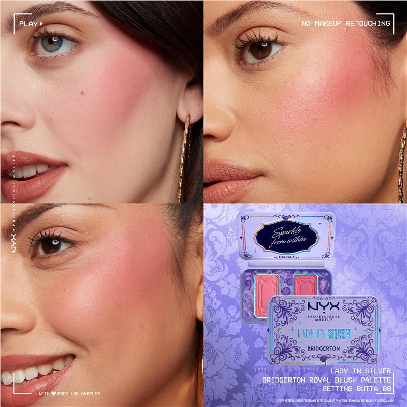 NYX  Bridgerton Lady In Silver Blush Duo