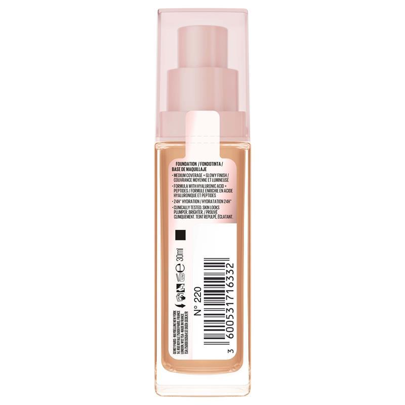 Maybelline Lifter Plump & Glow Foundation 220