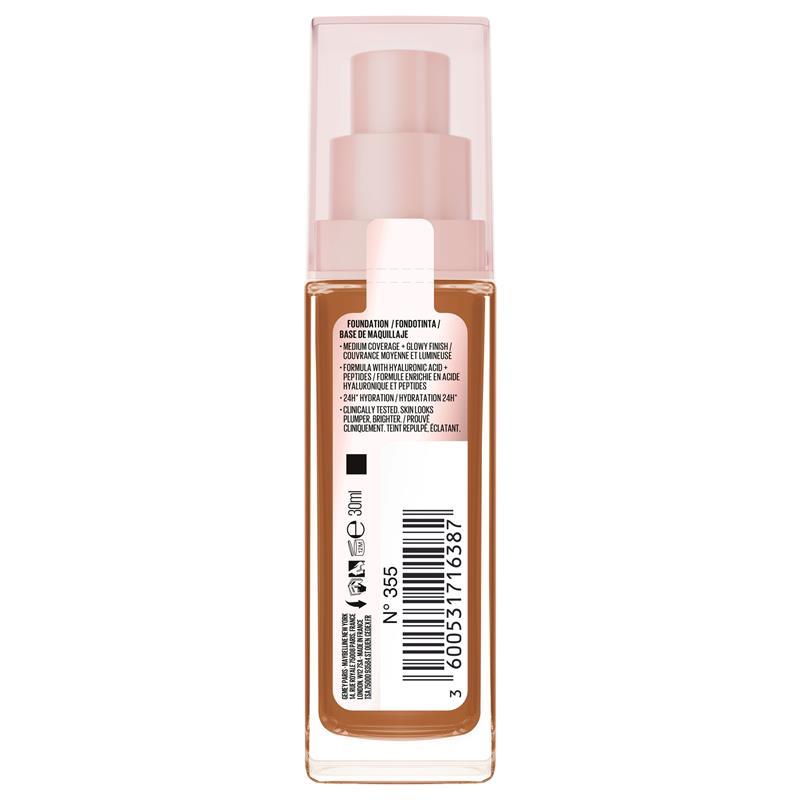 Maybelline Lifter Plump & Glow Foundation 355