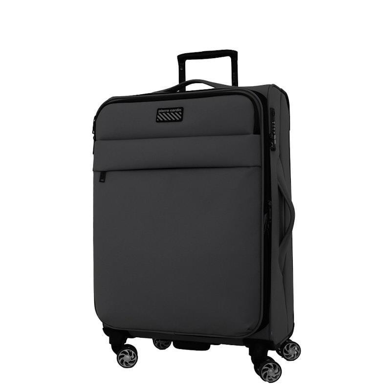 Pierre Cardin Horizon Soft Water-Repellant Medium Suitcase Spinner Charcoal