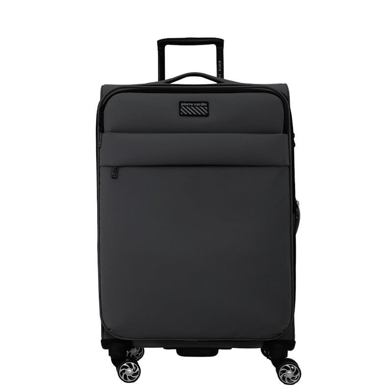 Pierre Cardin Horizon Soft Water-Repellant Medium Suitcase Spinner Charcoal