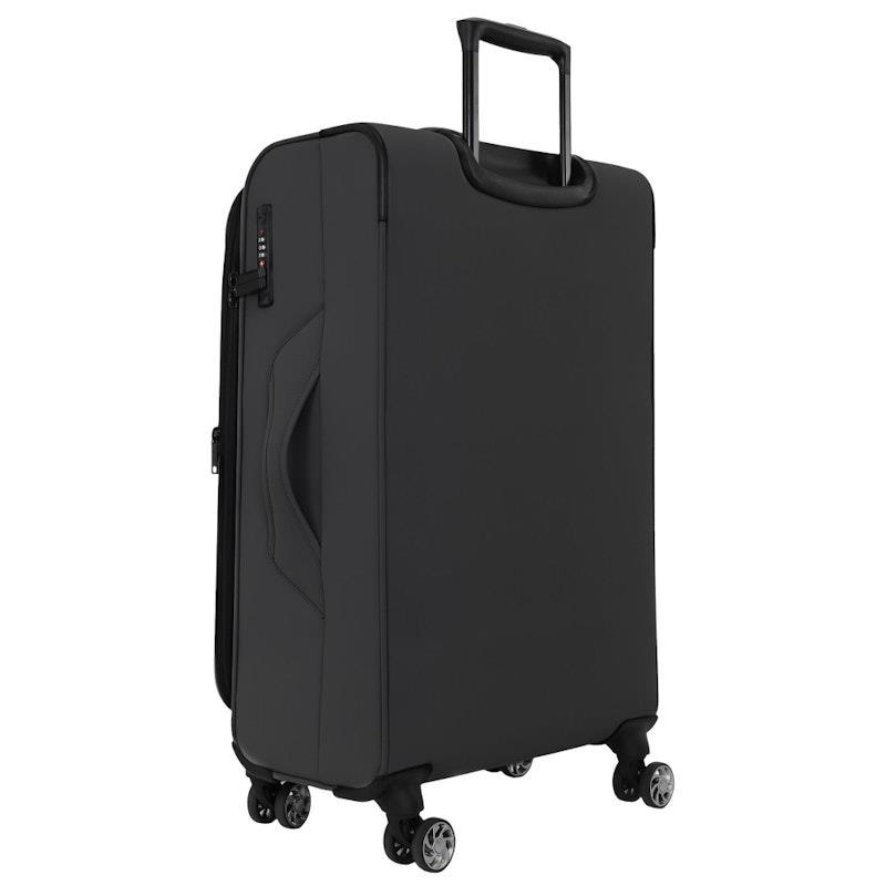Pierre Cardin Horizon Soft Water-Repellant Medium Suitcase Spinner Charcoal