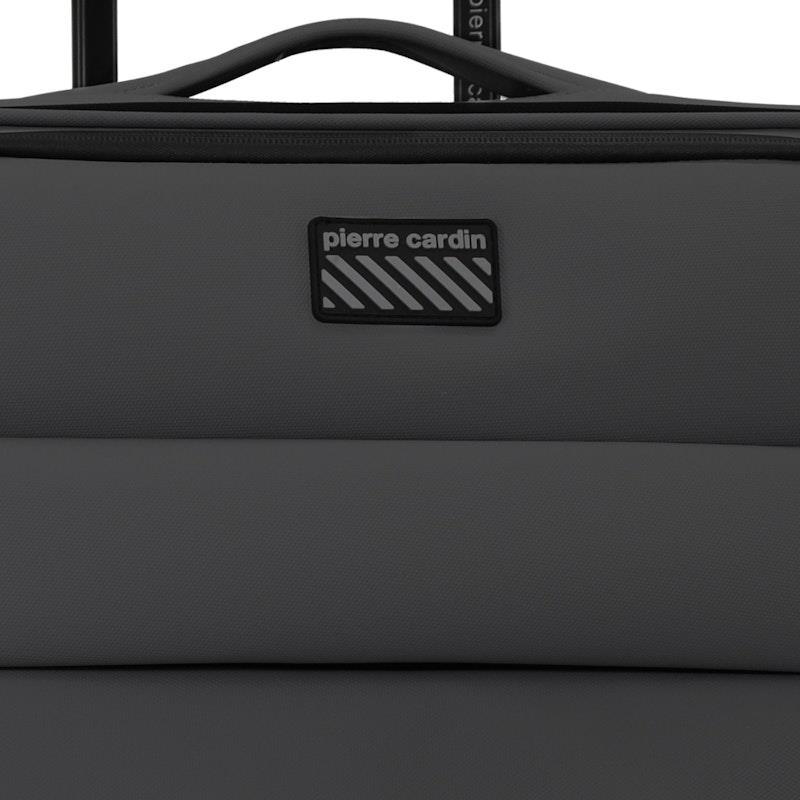 Pierre Cardin Horizon Soft Water-Repellant Medium Suitcase Spinner Charcoal