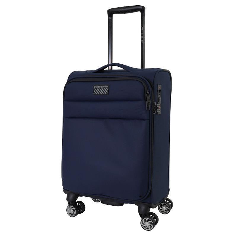 Pierre Cardin Horizon Soft Water-Repellant Cabin Carry-On Spinner Navy