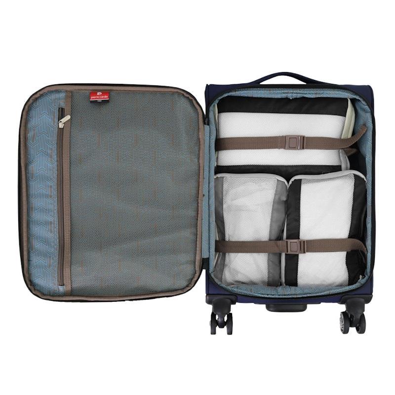 Pierre Cardin Horizon Soft Water-Repellant Cabin Carry-On Spinner Navy
