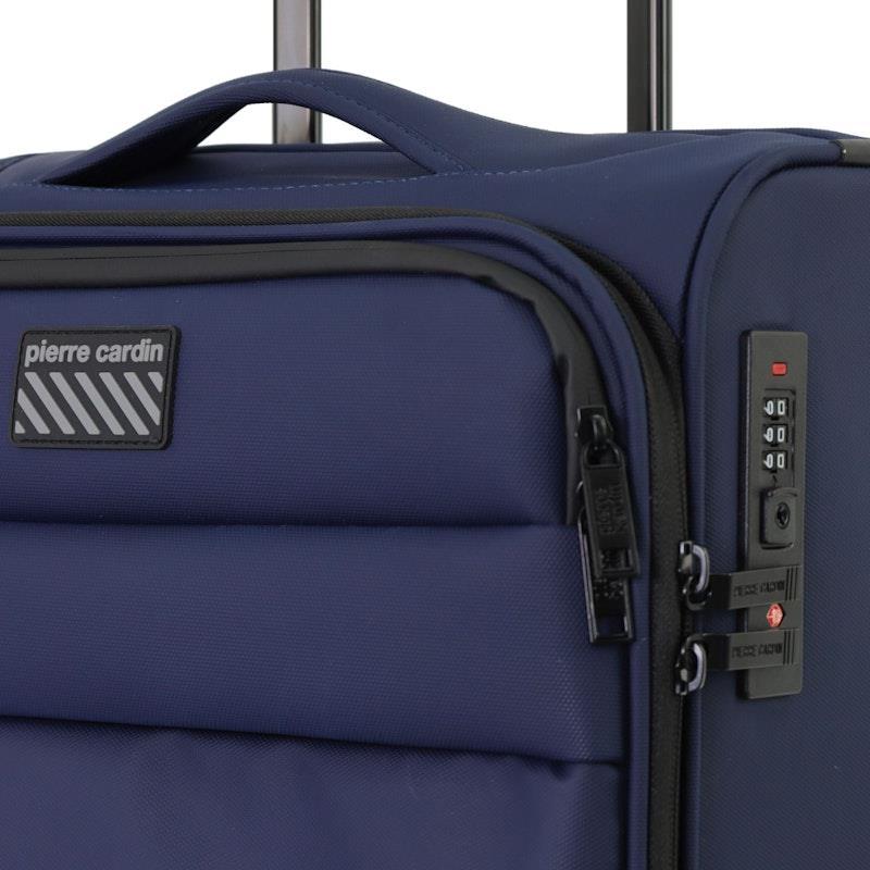 Pierre Cardin Horizon Soft Water-Repellant Cabin Carry-On Spinner Navy