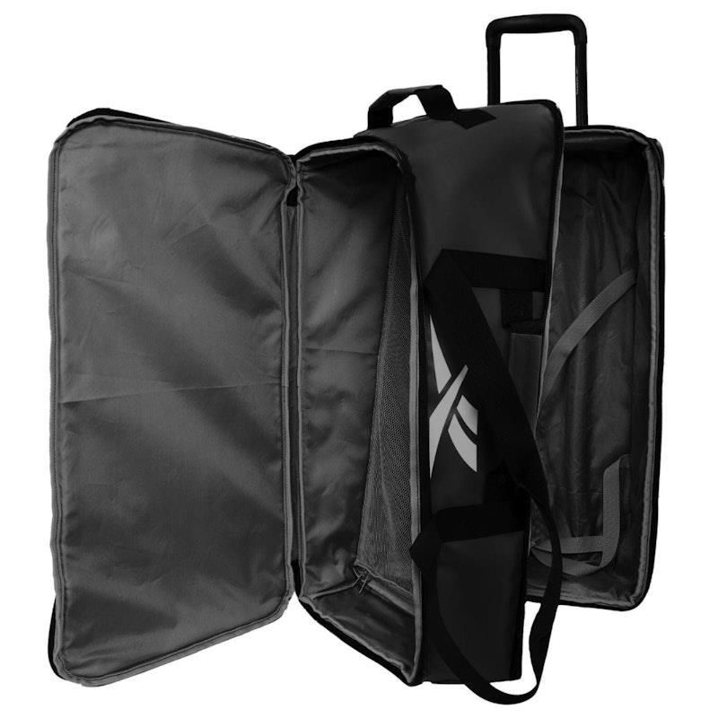 Reebok All Star 72cm Large Leather Film Soft Shell Suitcase Black
